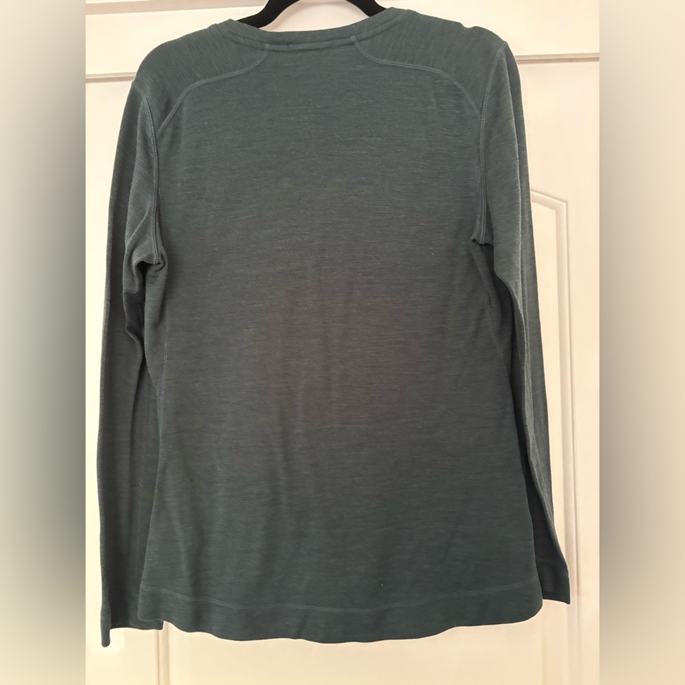 Smartwool Long-Sleeve Crew in Deep Teal - Picture 4 of 6